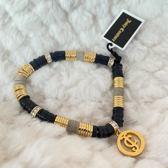 Juicy Couture Stretchy Disc Beaded Bracelet NWT - Picture 5 of 9